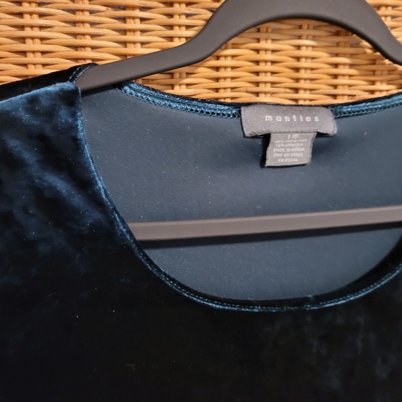 Whimsical Long Sleeve Velvet Top - Picture 2 of 5